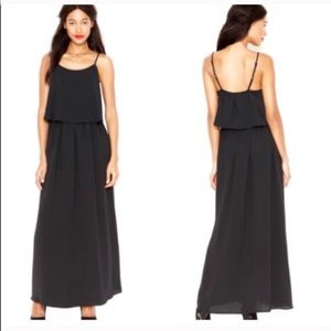 Long Black A-line dress